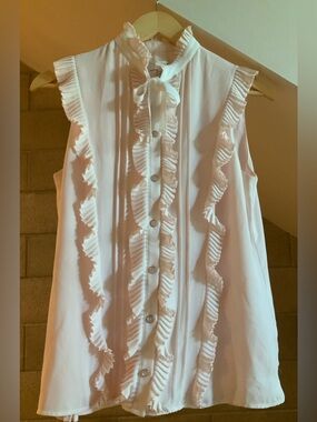 Ted baker ruffle top sz 2.